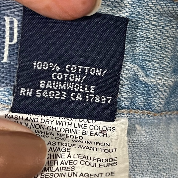 GAP Light Wash Capri Jeans Size 14 Kids - Picture 9 of 10